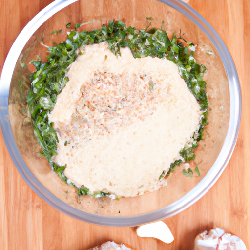 Fresh herbs, breadcrumbs, and garlic mixed together to create a flavorful herb crust for the filet mignon